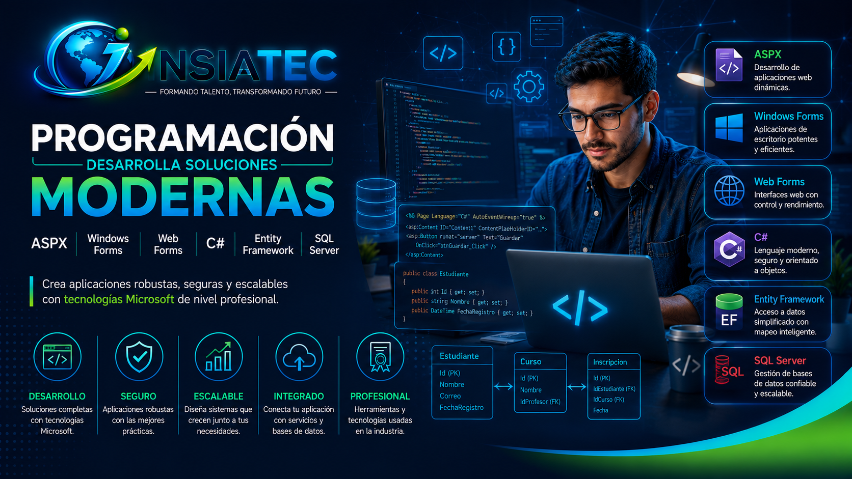 Programa de Desarrollo de Software con C# y .NET en INSIATEC